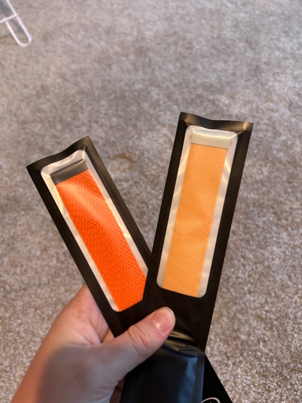Orange whoop bands